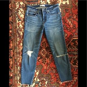 MADEWELL Skinny Skinny High Riser Crop, Size 30